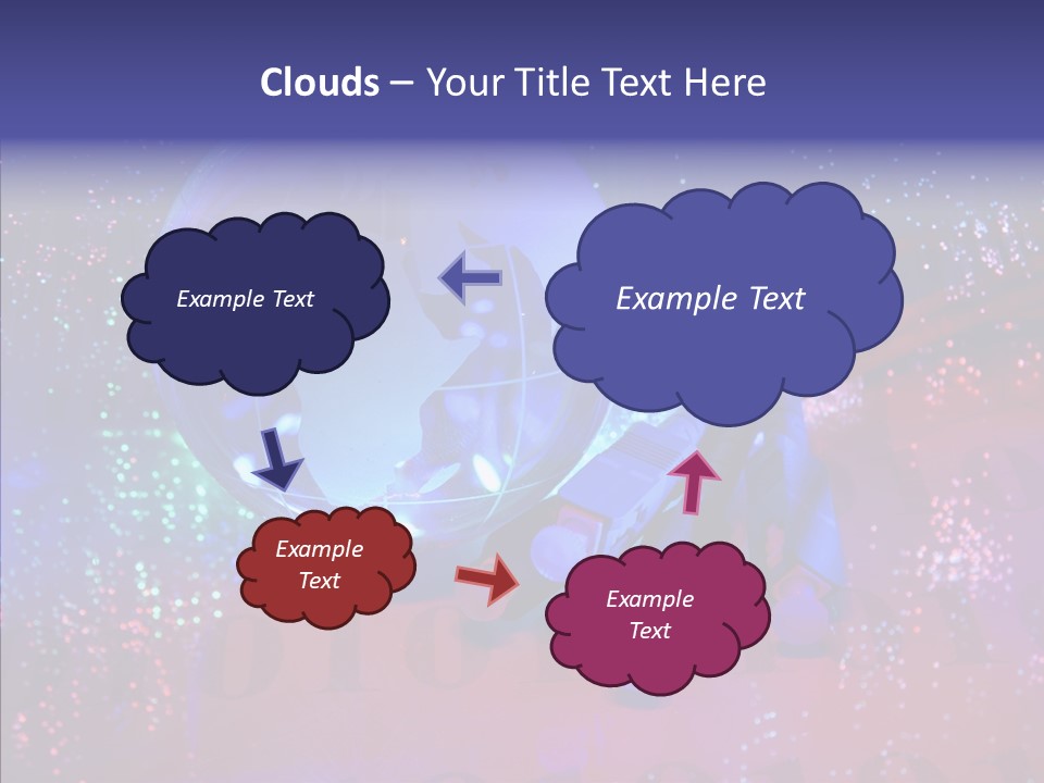 Emitting Technology Earth PowerPoint Template