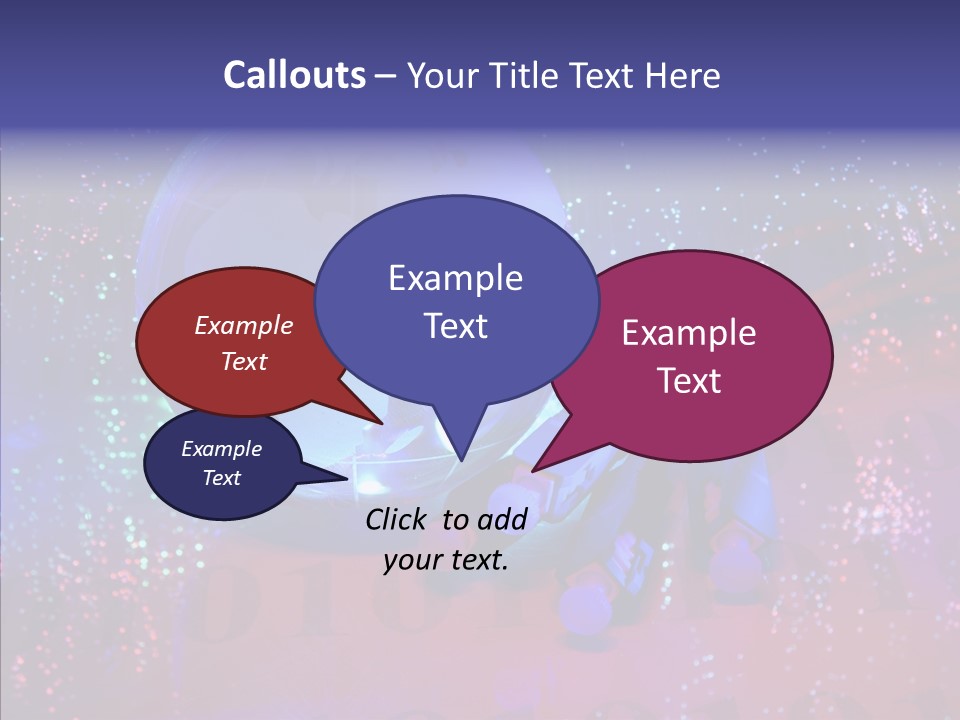 Emitting Technology Earth PowerPoint Template