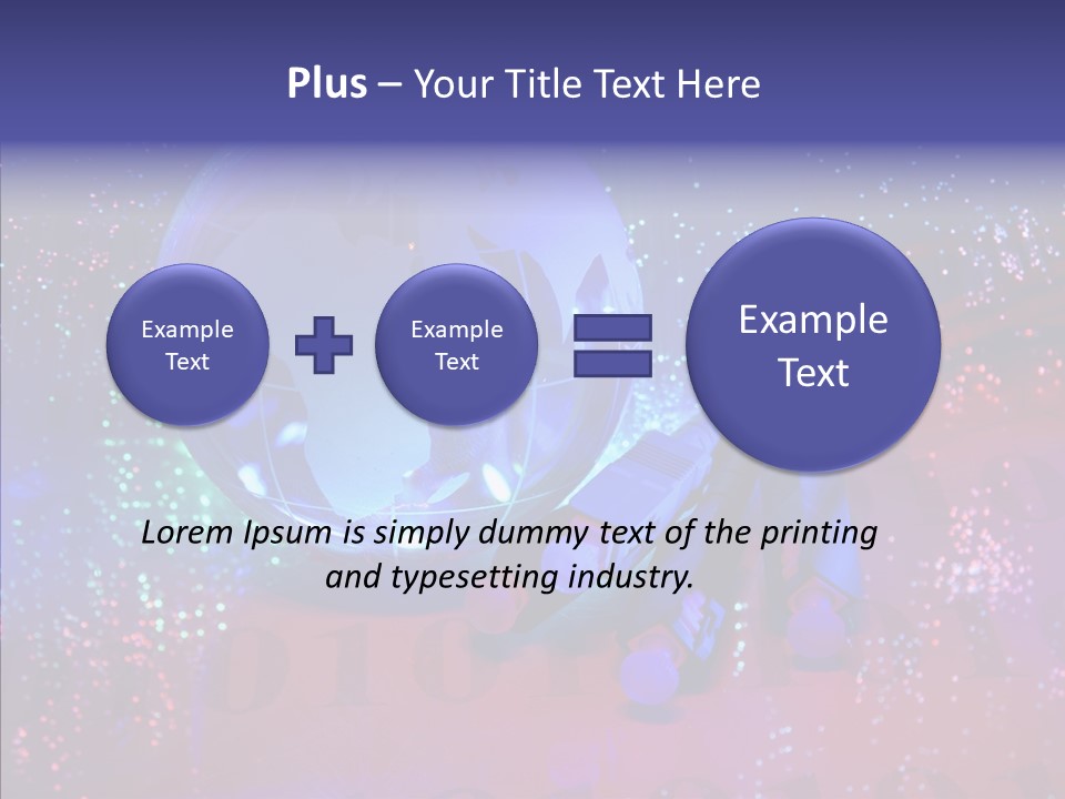 Emitting Technology Earth PowerPoint Template