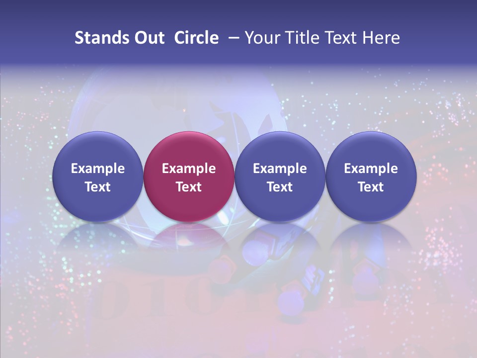 Emitting Technology Earth PowerPoint Template