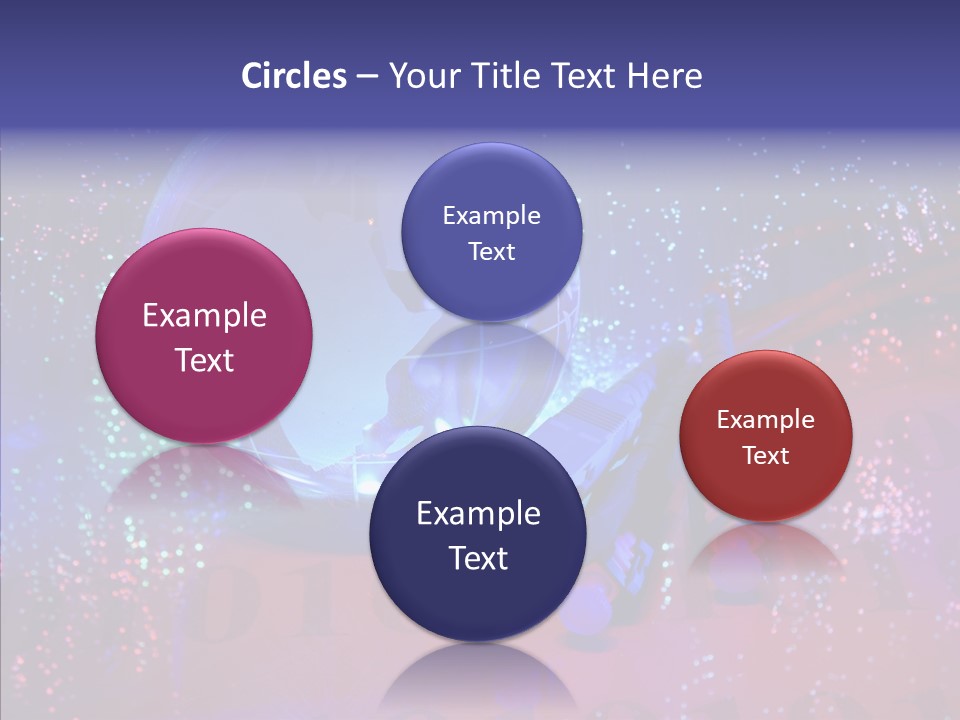 Emitting Technology Earth PowerPoint Template
