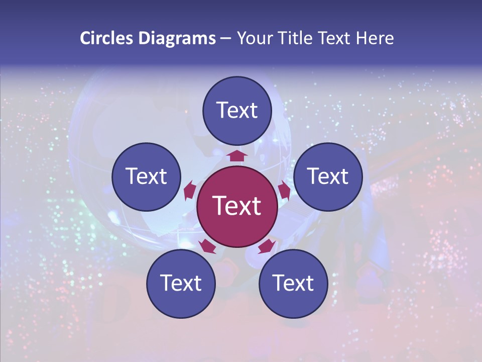 Emitting Technology Earth PowerPoint Template