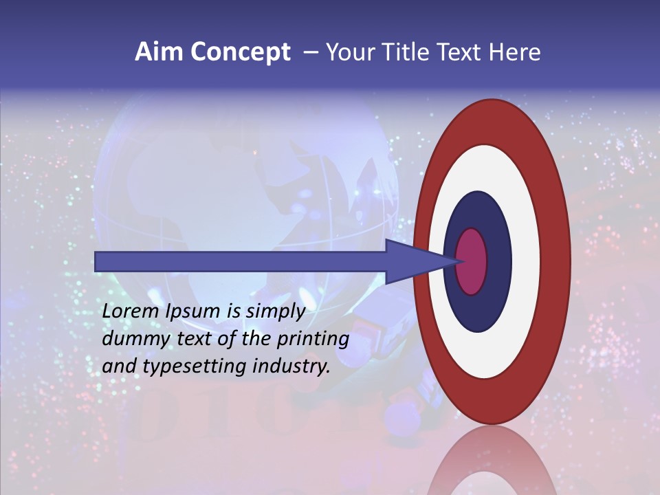 Emitting Technology Earth PowerPoint Template