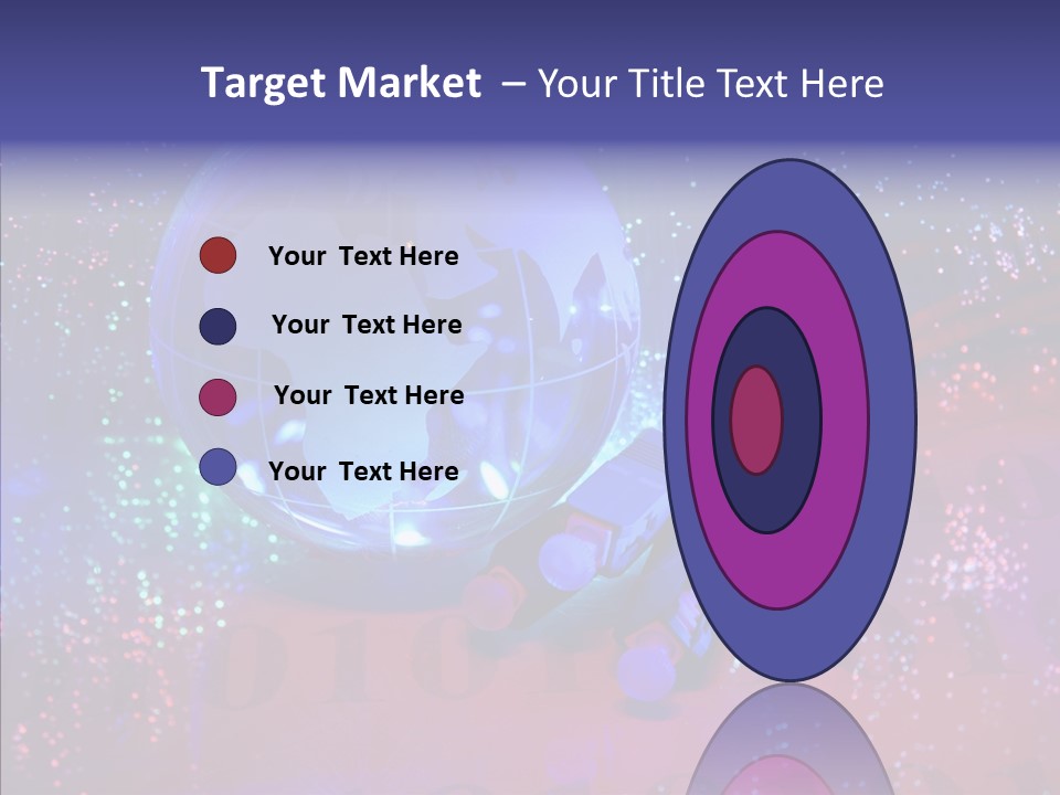 Emitting Technology Earth PowerPoint Template