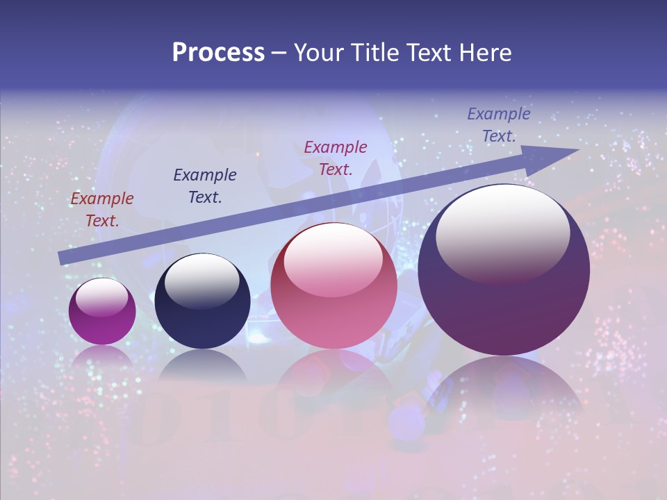 Emitting Technology Earth PowerPoint Template