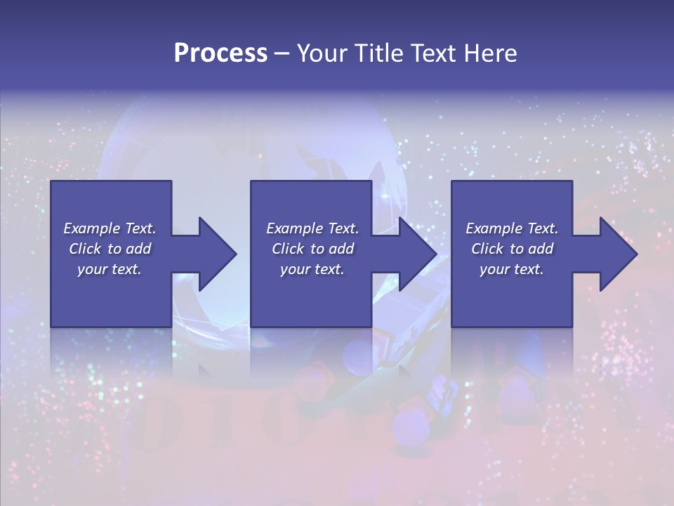 Emitting Technology Earth PowerPoint Template