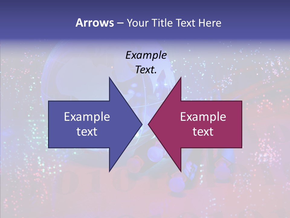 Emitting Technology Earth PowerPoint Template