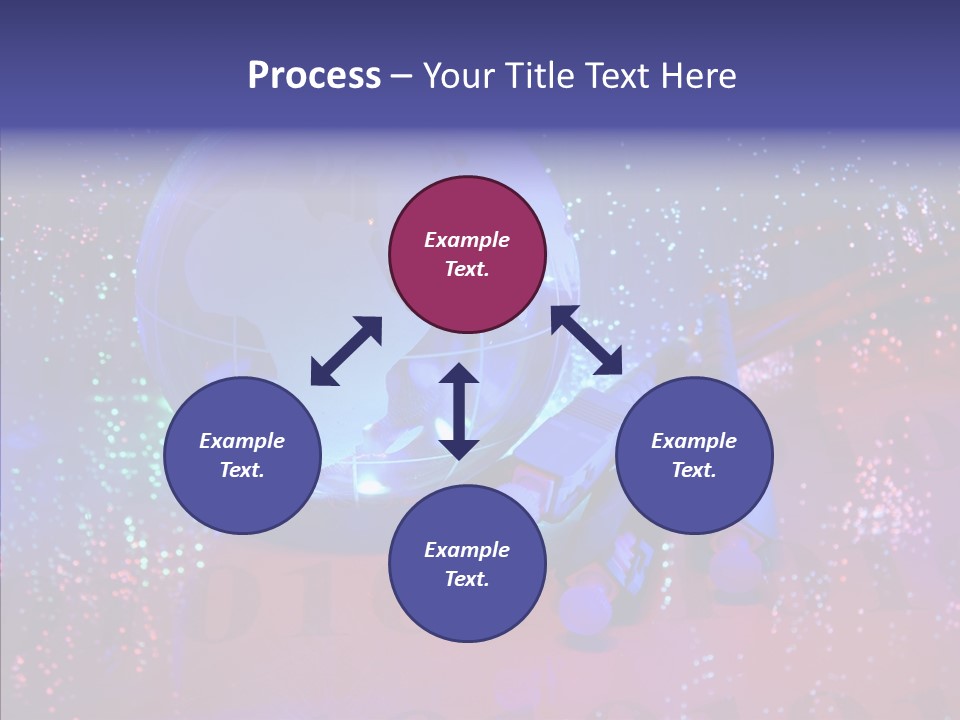 Emitting Technology Earth PowerPoint Template