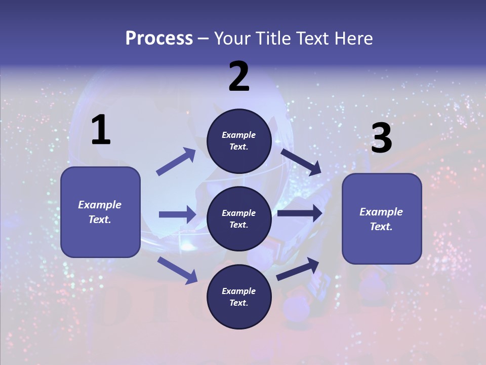 Emitting Technology Earth PowerPoint Template