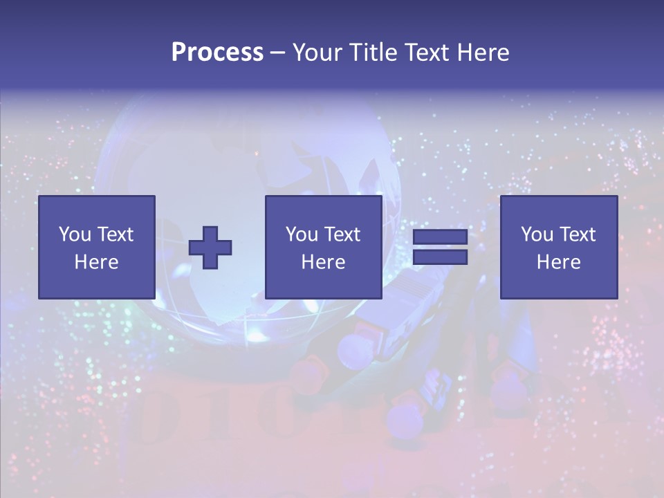 Emitting Technology Earth PowerPoint Template