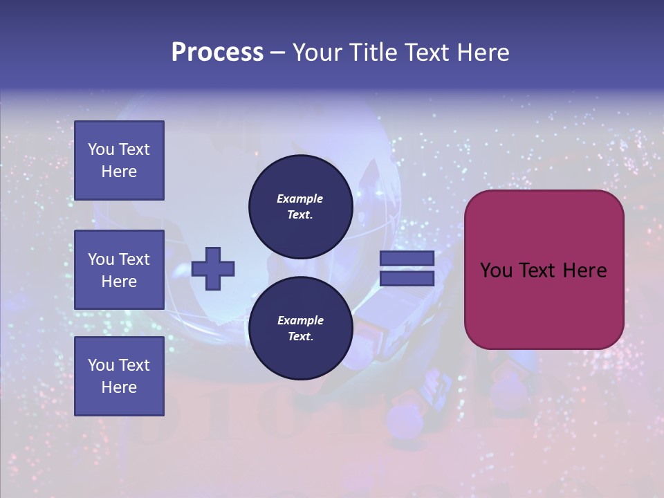 Emitting Technology Earth PowerPoint Template