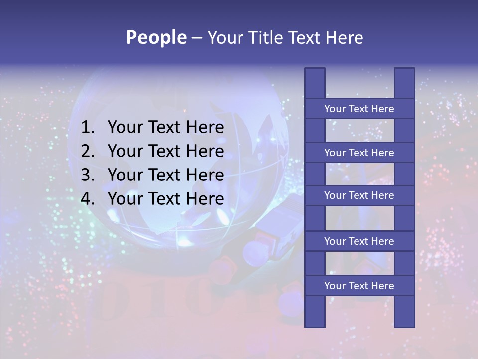 Emitting Technology Earth PowerPoint Template