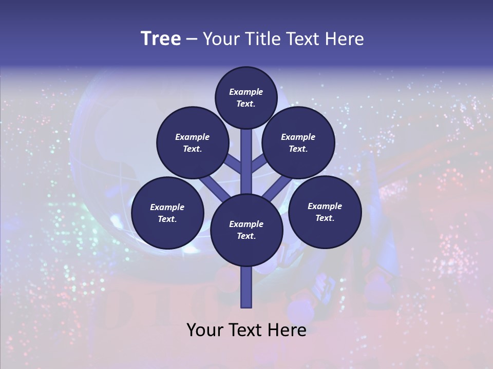 Emitting Technology Earth PowerPoint Template