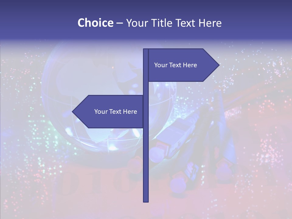 Emitting Technology Earth PowerPoint Template