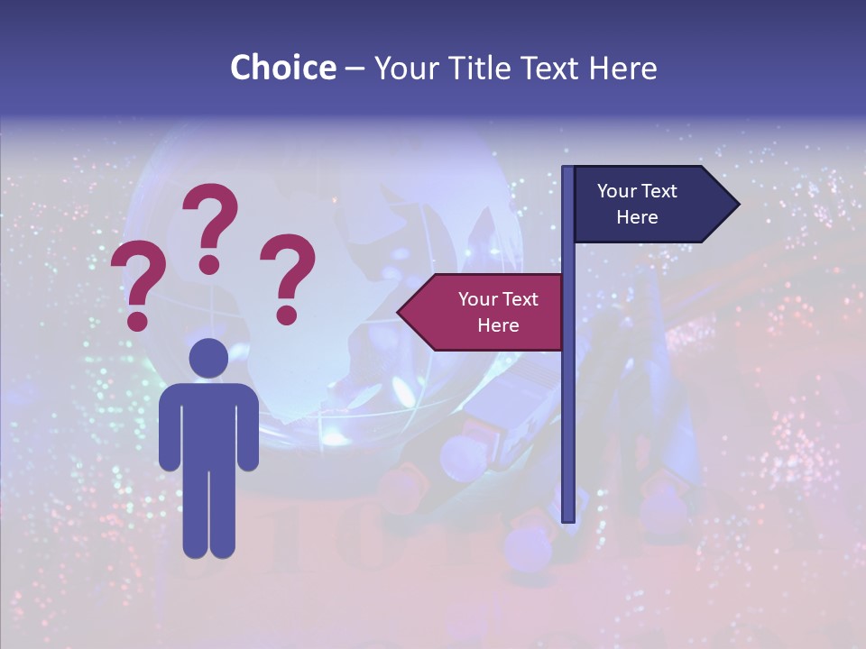 Emitting Technology Earth PowerPoint Template