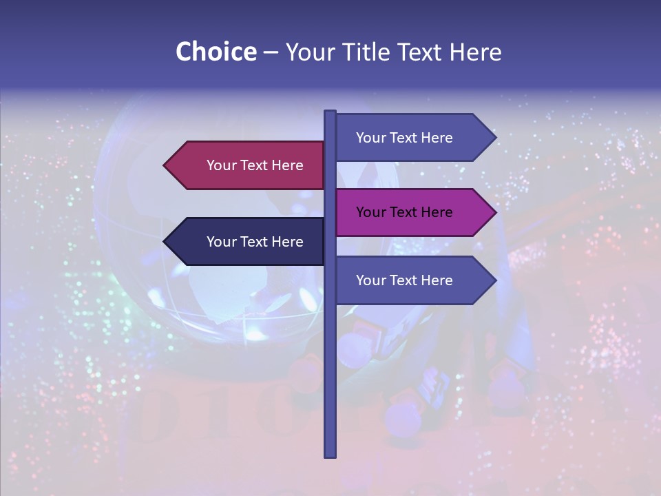 Emitting Technology Earth PowerPoint Template