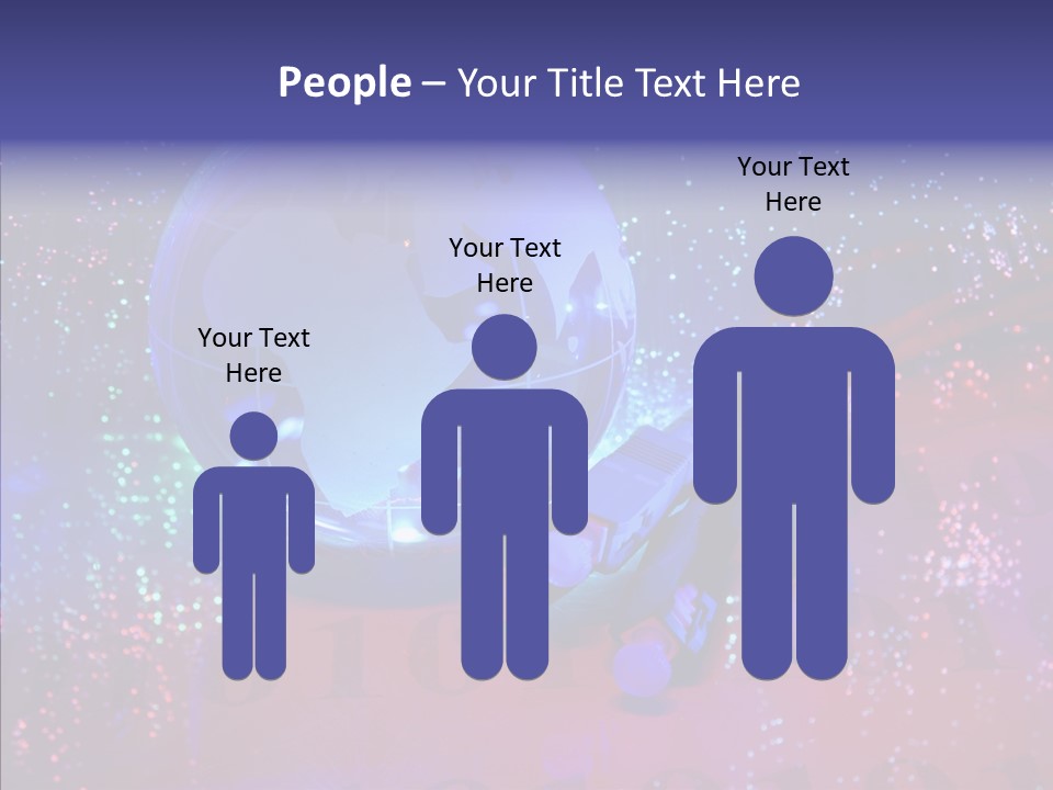 Emitting Technology Earth PowerPoint Template