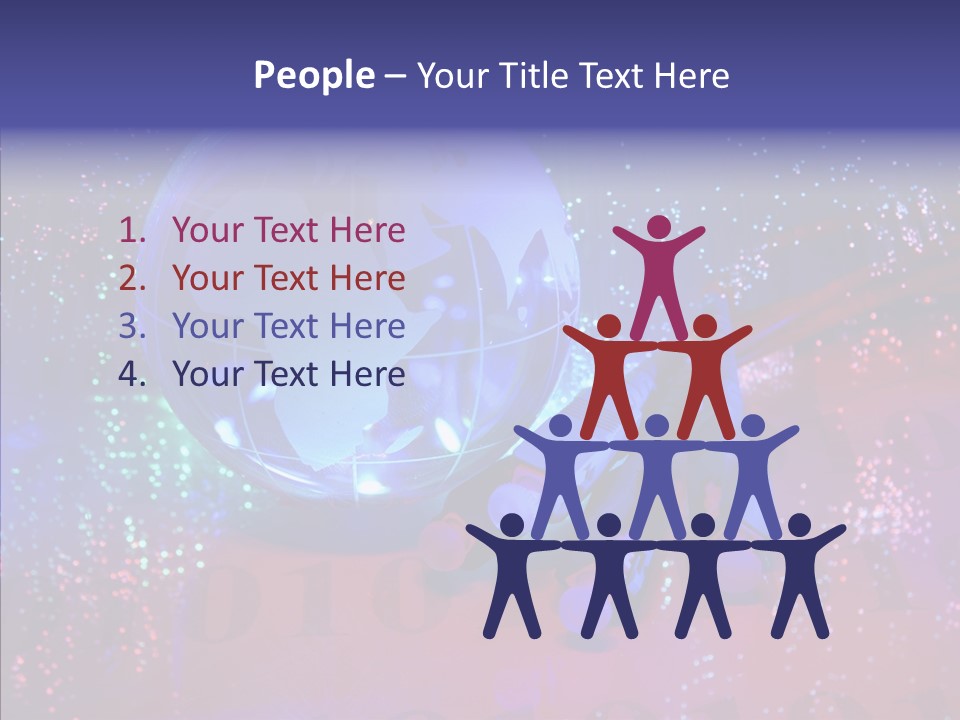 Emitting Technology Earth PowerPoint Template