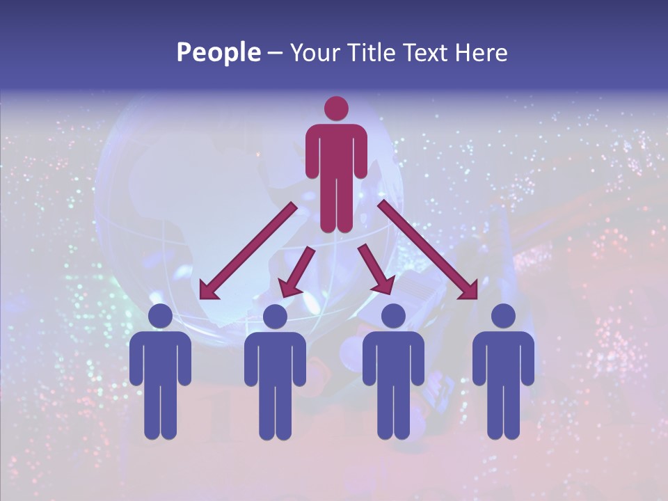 Emitting Technology Earth PowerPoint Template