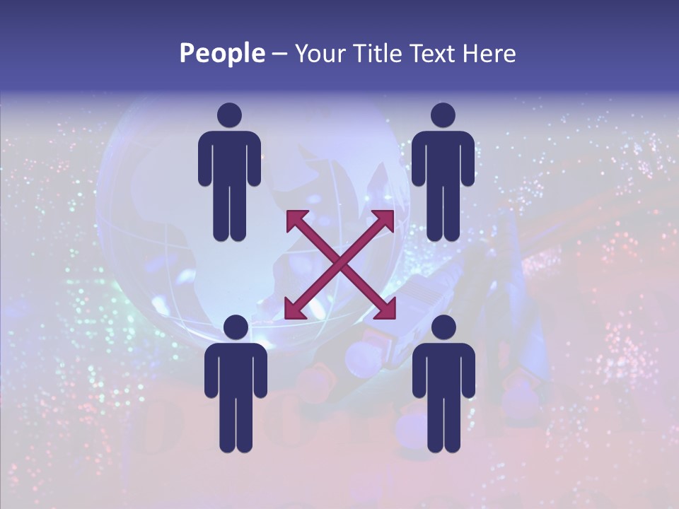 Emitting Technology Earth PowerPoint Template