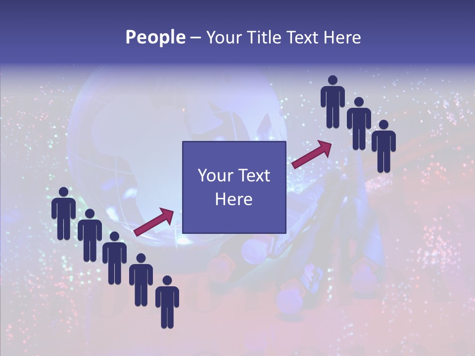 Emitting Technology Earth PowerPoint Template