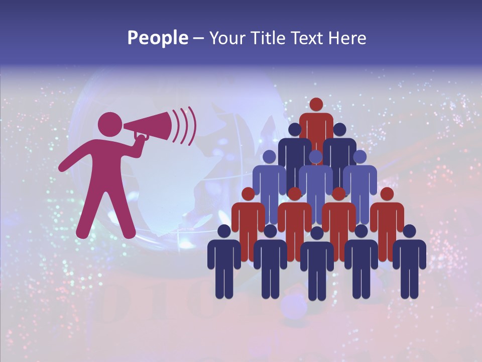 Emitting Technology Earth PowerPoint Template