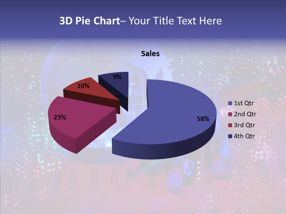 Emitting Technology Earth PowerPoint Template