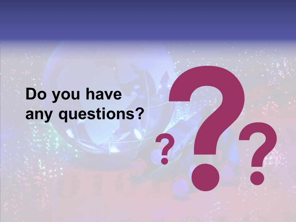 Emitting Technology Earth PowerPoint Template