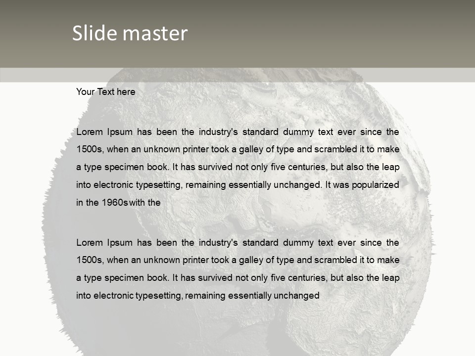 Dead Planet Earth PowerPoint Template