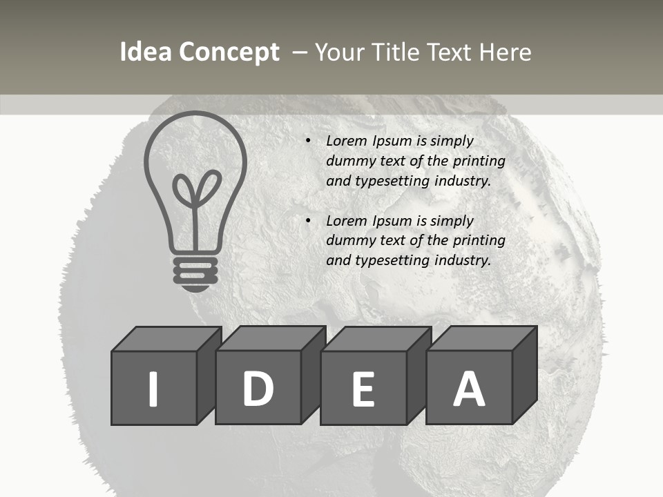 Dead Planet Earth PowerPoint Template