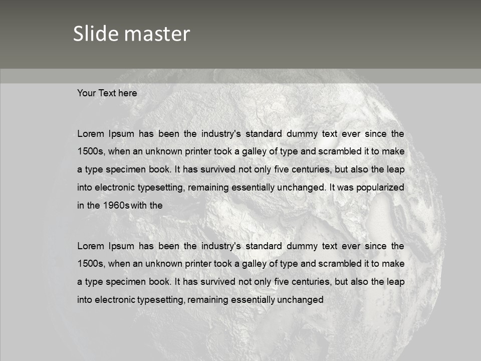 Dead Planet Earth PowerPoint Template