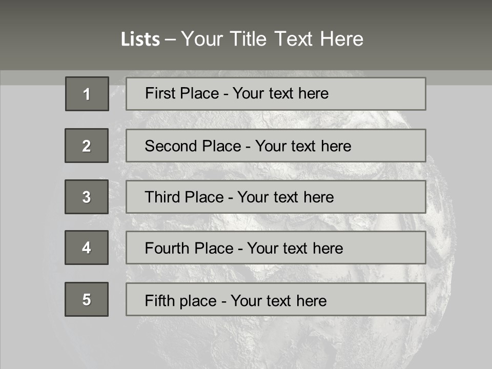 Dead Planet Earth PowerPoint Template