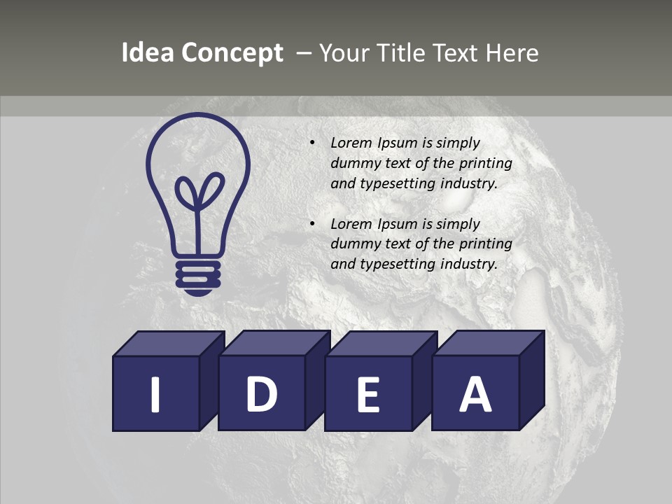 Dead Planet Earth PowerPoint Template