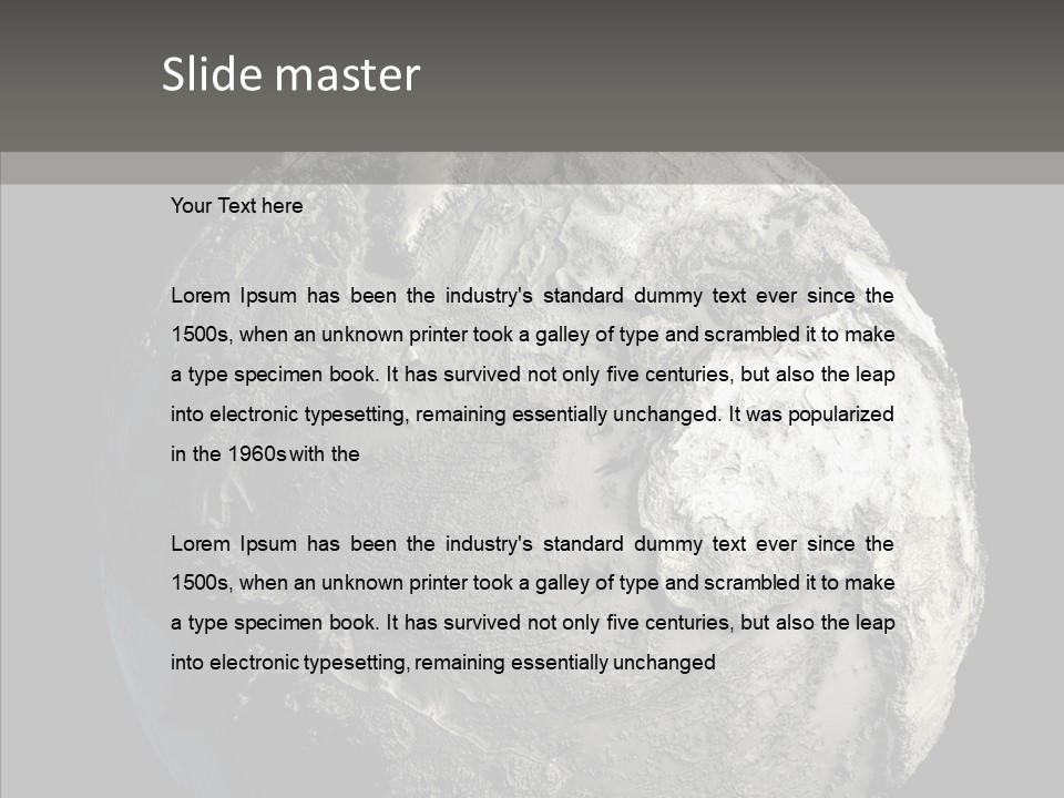 Dead Planet Earth PowerPoint Template