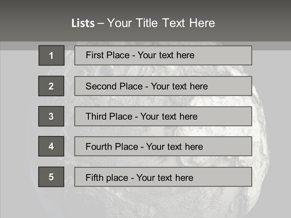Dead Planet Earth PowerPoint Template