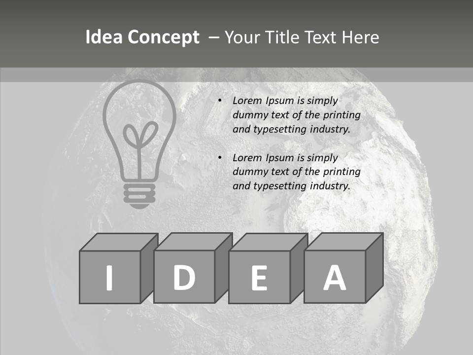 Dead Planet Earth PowerPoint Template
