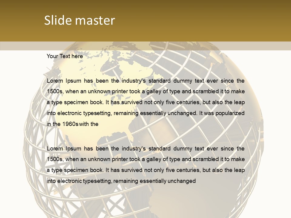 Golden Earth PowerPoint Template