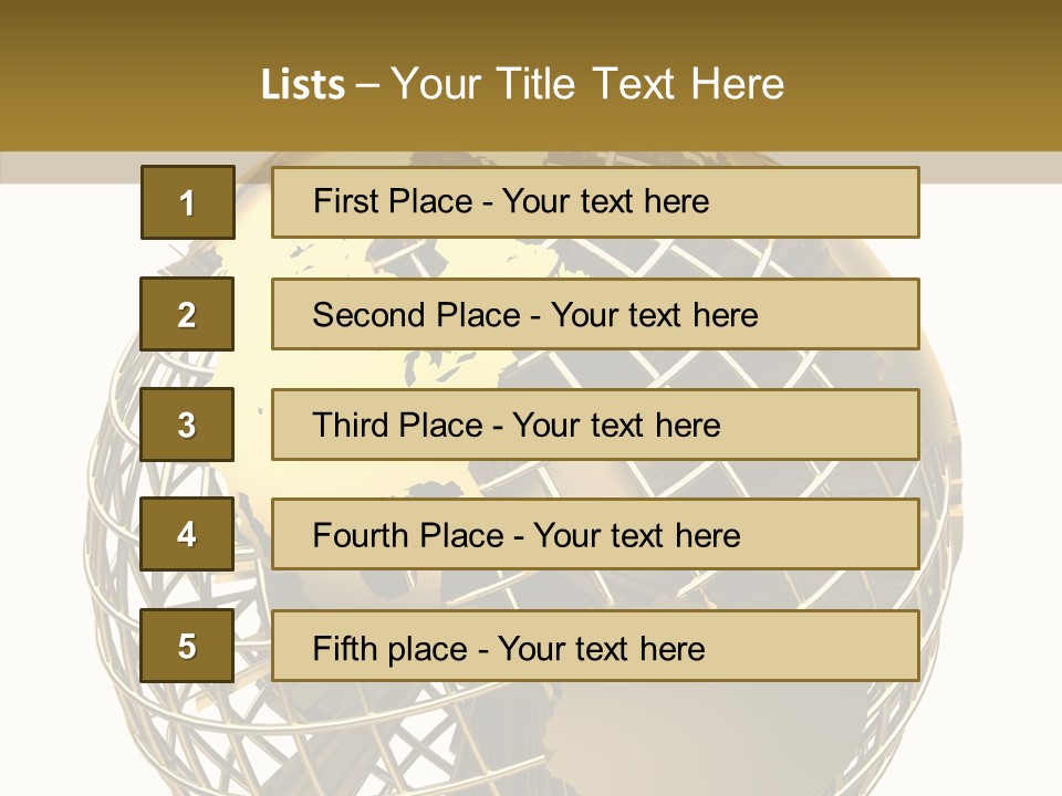 Golden Earth PowerPoint Template