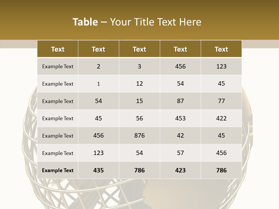 Golden Earth PowerPoint Template