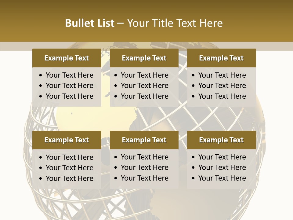 Golden Earth PowerPoint Template