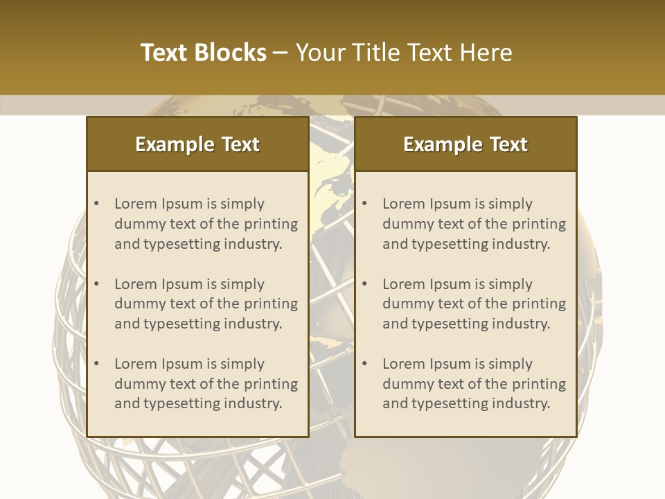 Golden Earth PowerPoint Template