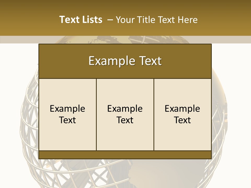 Golden Earth PowerPoint Template