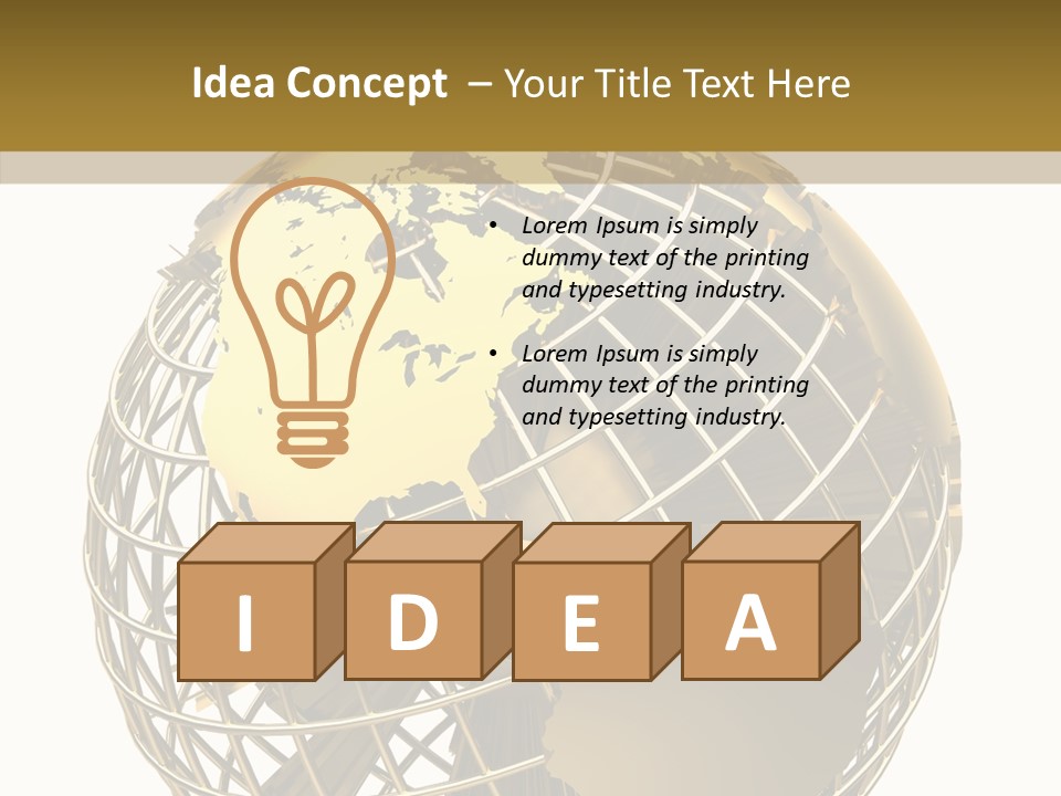 Golden Earth PowerPoint Template