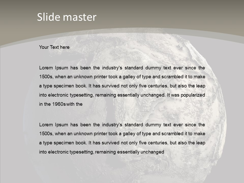 Dead Planet Earth PowerPoint Template