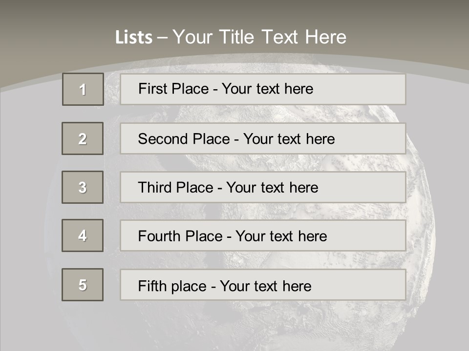 Dead Planet Earth PowerPoint Template