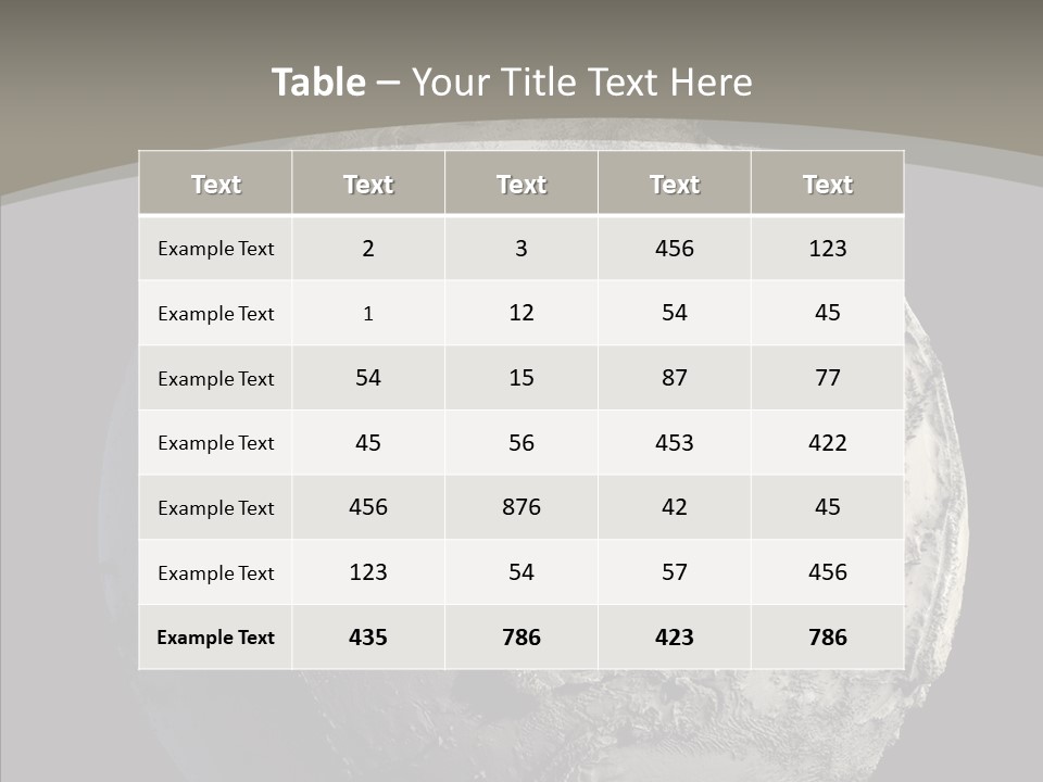Dead Planet Earth PowerPoint Template