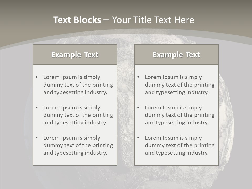 Dead Planet Earth PowerPoint Template