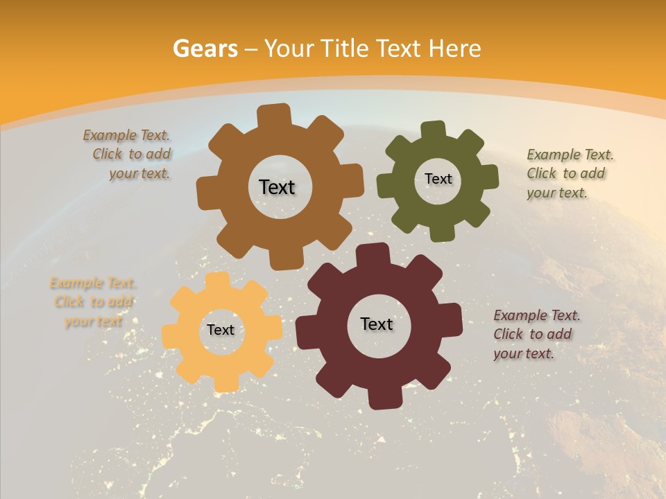 Europe Satellite PowerPoint Template