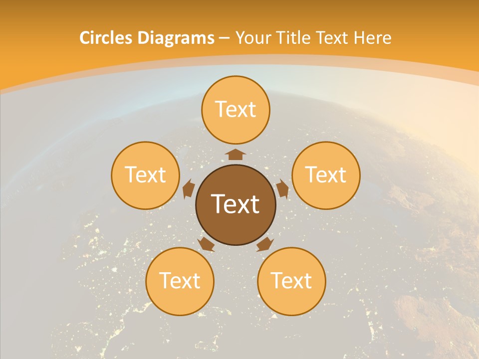 Europe Satellite PowerPoint Template