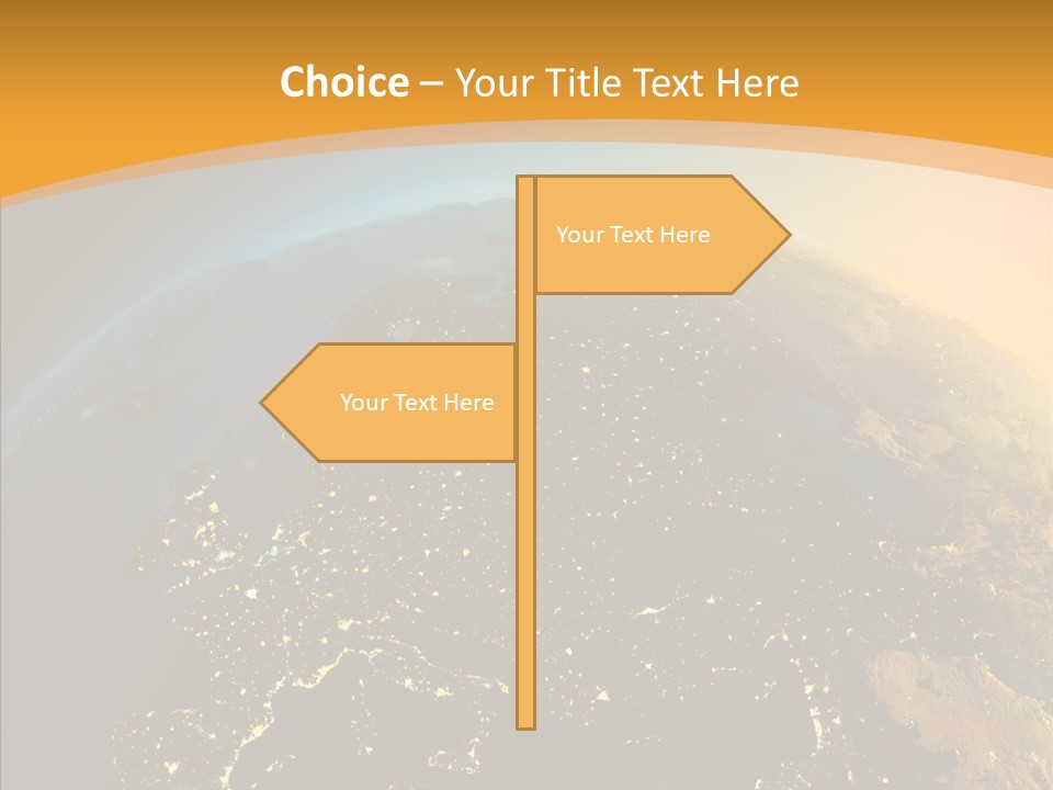 Europe Satellite PowerPoint Template